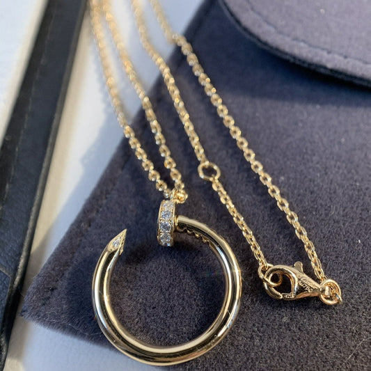 [Glimmer]JUSTE NECKLACE PINK GOLD