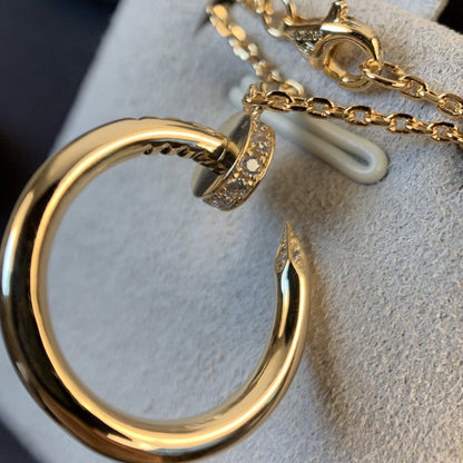 [Glimmer]JUSTE NECKLACE PINK GOLD