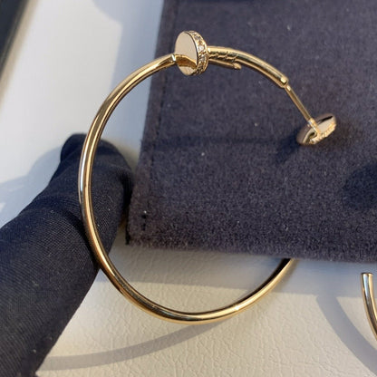 [Glimmer]JUSTE EARRINGS GOLD DIAMONDS 1.8MM