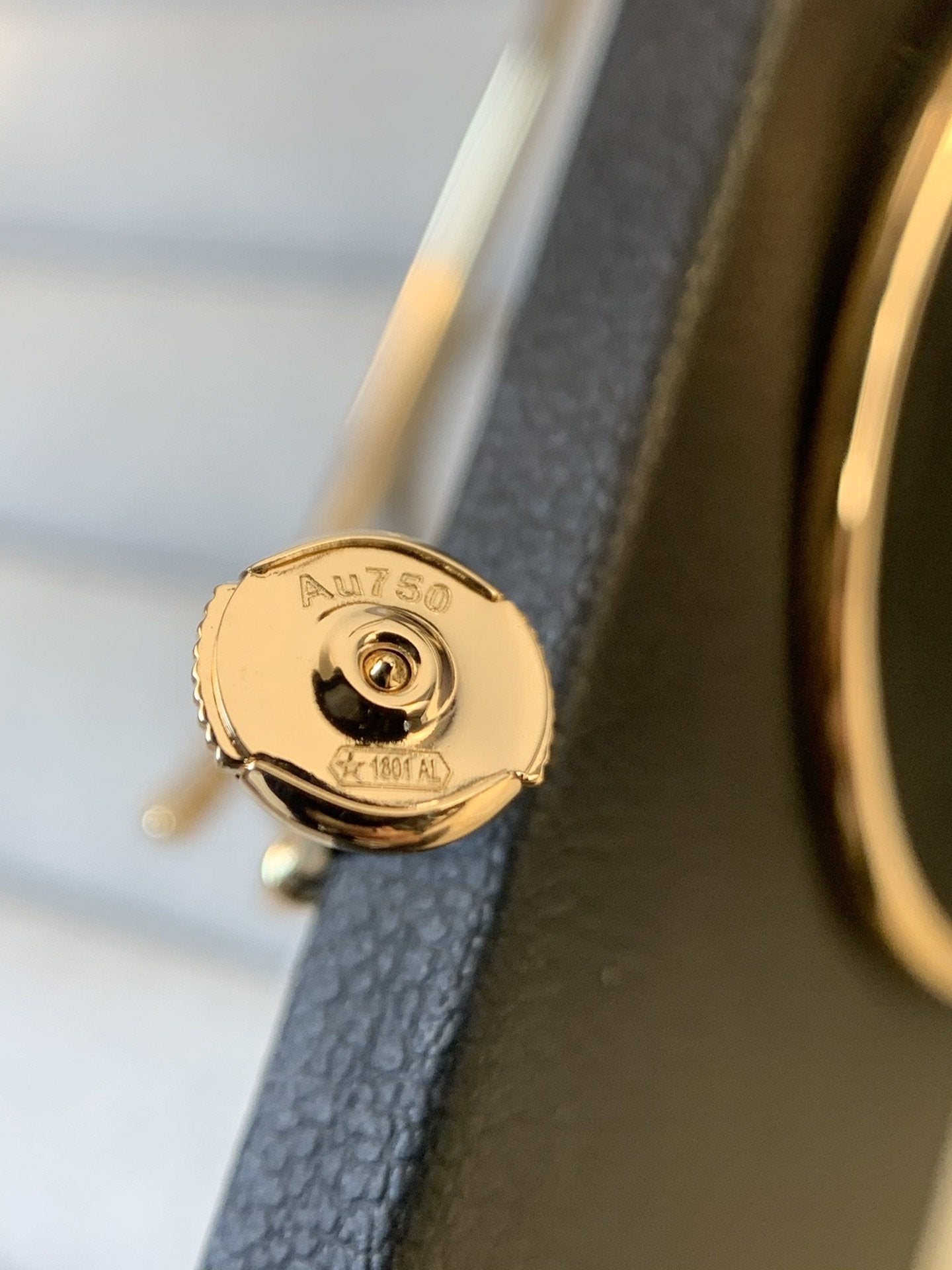 [Glimmer]JUSTE EARRINGS GOLD DIAMONDS 1.8MM