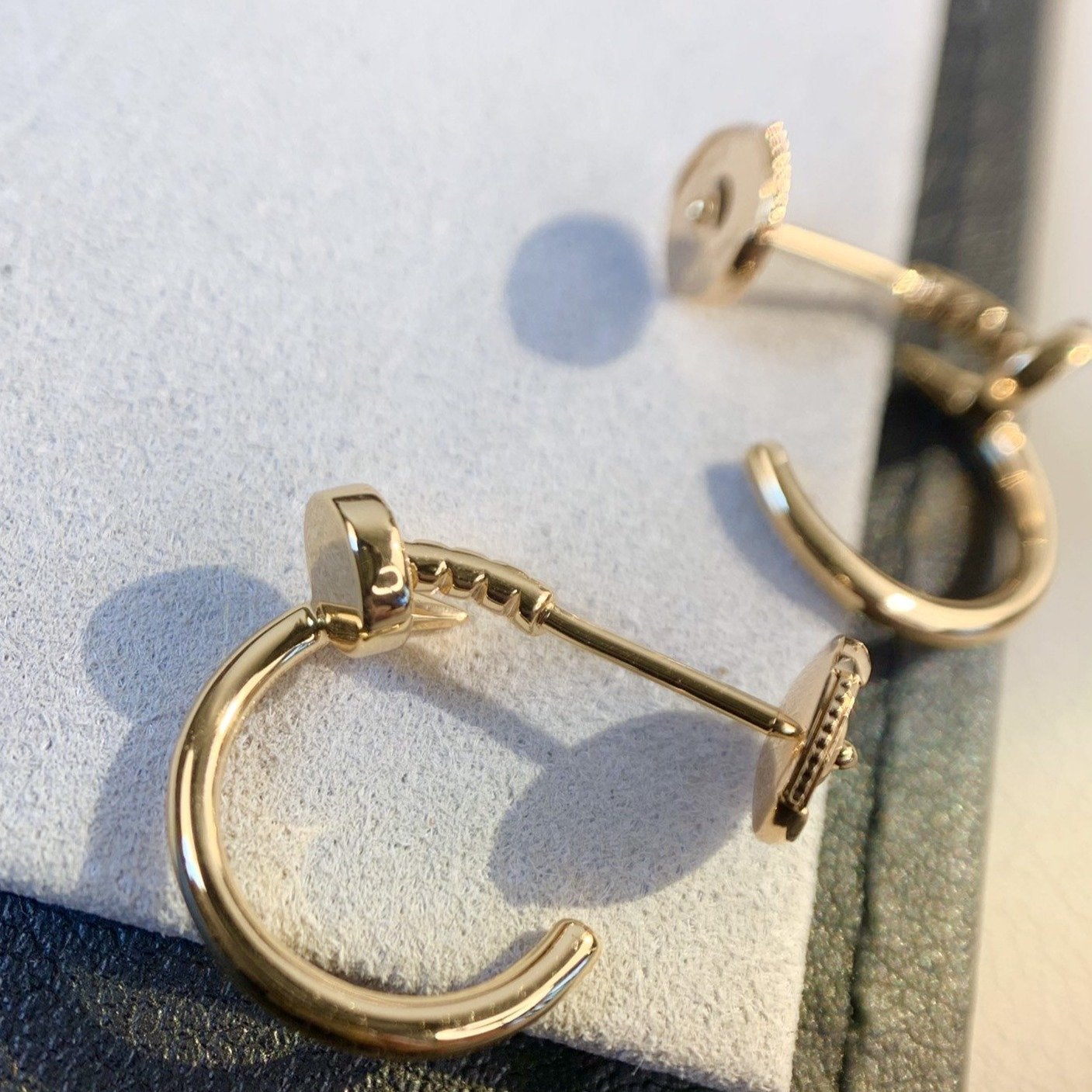 [Glimmer]JUSTE EARRINGS PINK GOLD