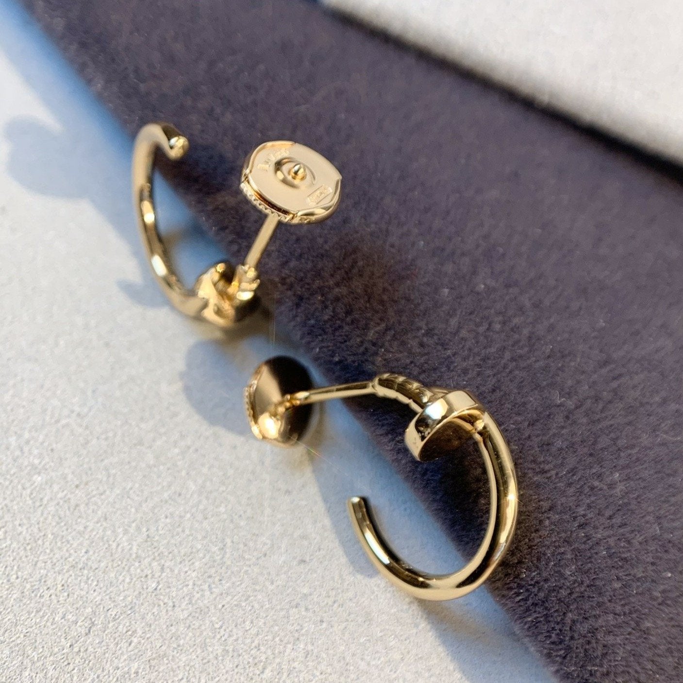 [Glimmer]JUSTE EARRINGS PINK GOLD