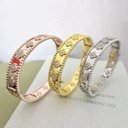 [Glimmer]CLOVER BRACELET 8MM DIAMONDS