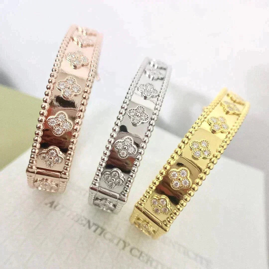 [Glimmer]CLOVER BRACELET 8MM DIAMONDS