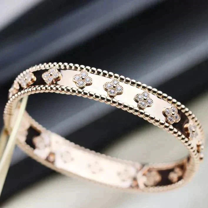 [Glimmer]CLOVER BRACELET 8MM DIAMONDS