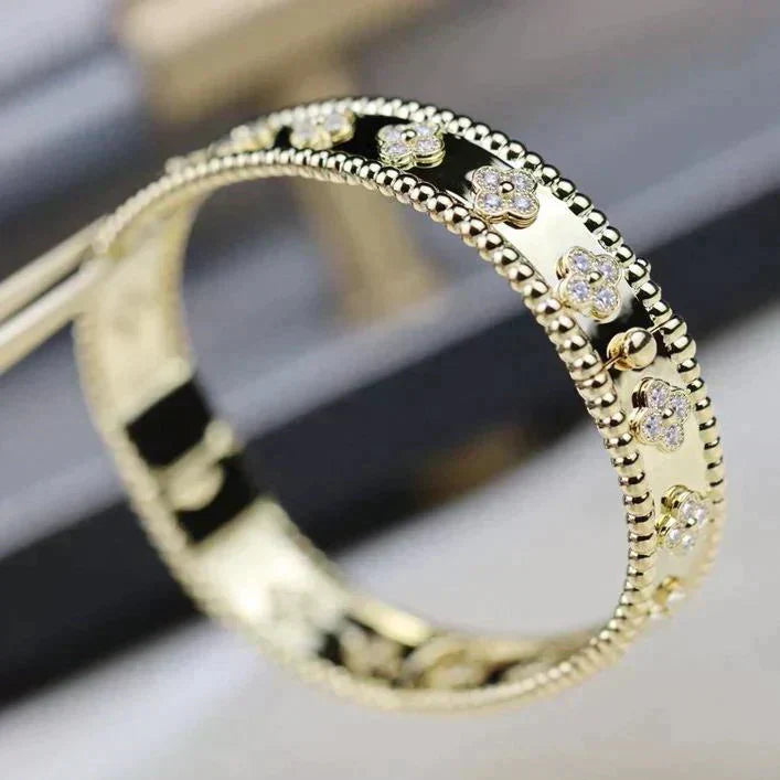 [Glimmer]CLOVER BRACELET 8MM DIAMONDS