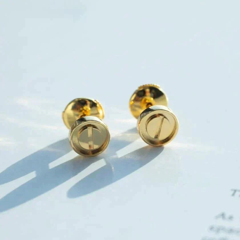 [Glimmer]LOVE EARRINGS GOLD 10MM