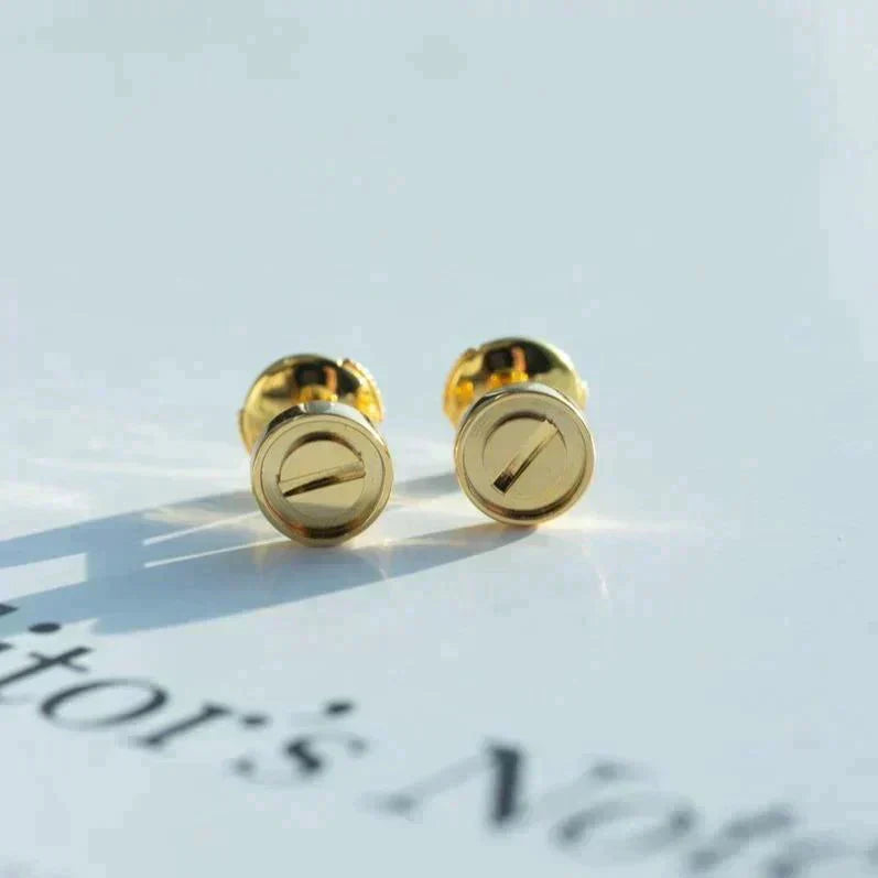 [Glimmer]LOVE EARRINGS GOLD 10MM