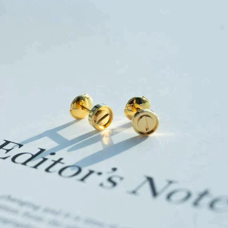 [Glimmer]LOVE EARRINGS GOLD 10MM