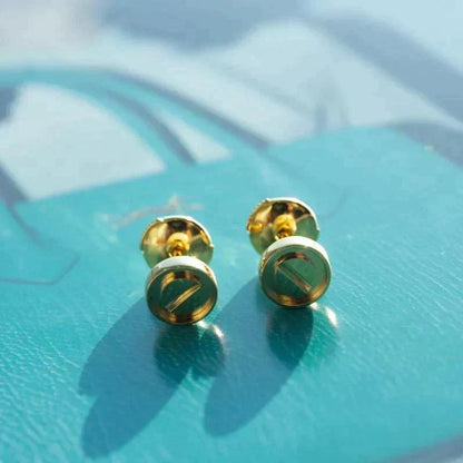 [Glimmer]LOVE EARRINGS GOLD 10MM