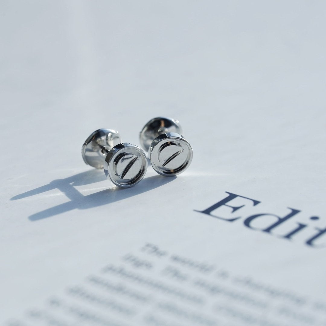 [Glimmer]LOVE EARRINGS SILVER 10MM