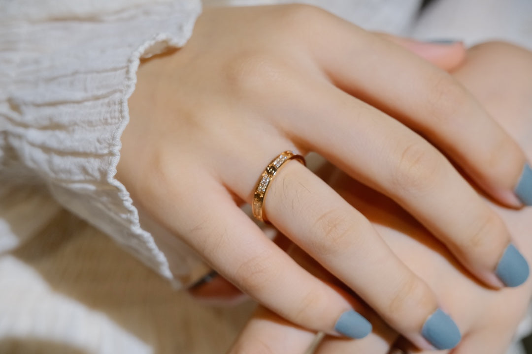 [Glimmer]LOVE RING 2.65MM DIAMOND