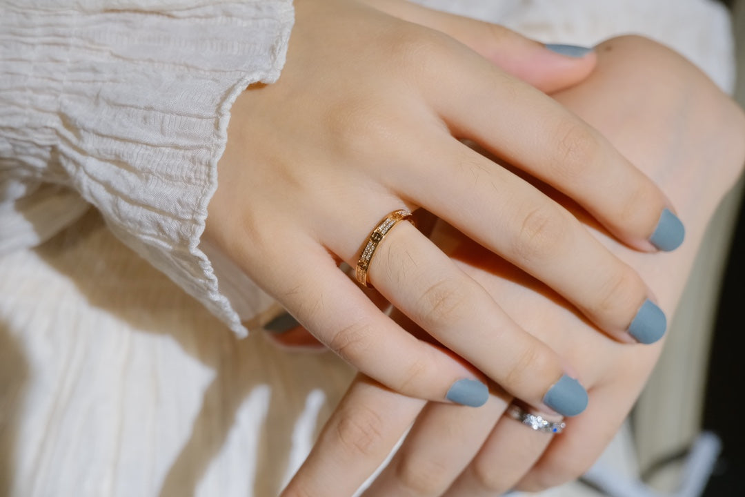[Glimmer]LOVE RING 2.65MM DIAMOND