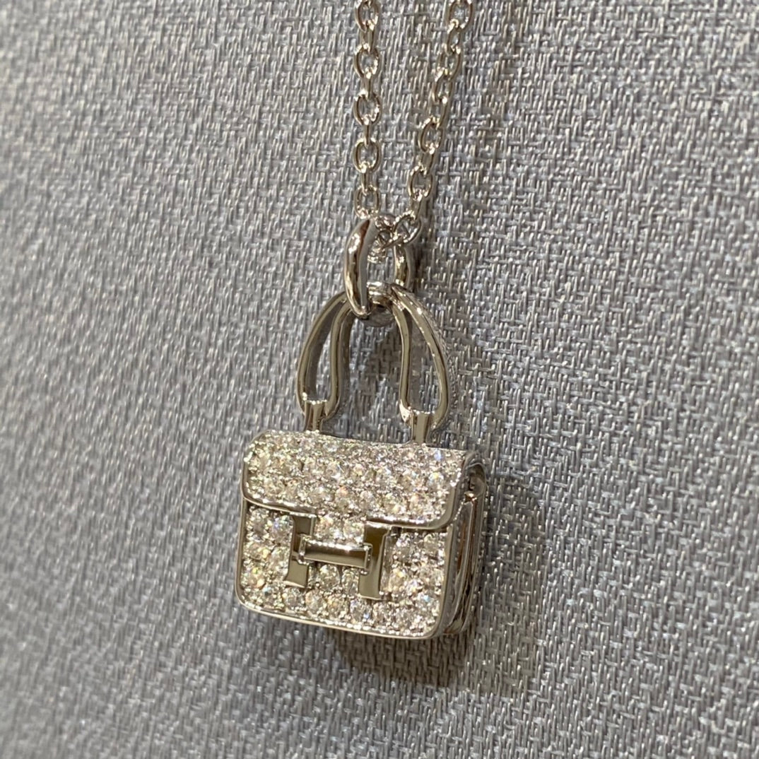[Glimmer]CONSTANCE PEDANT DIAMOND NECKLACE