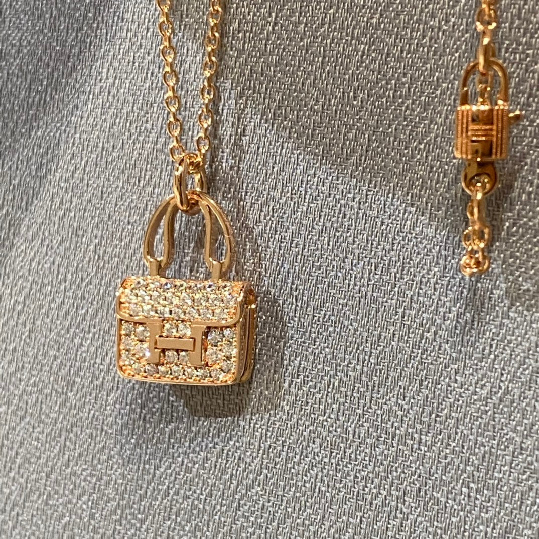 [Glimmer]CONSTANCE PEDANT DIAMOND NECKLACE