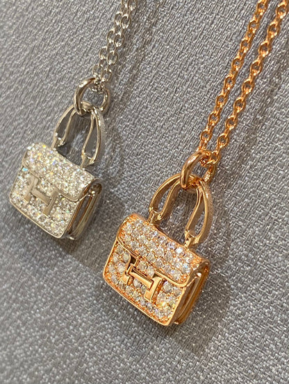 [Glimmer]CONSTANCE PEDANT DIAMOND NECKLACE