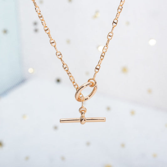 [Glimmer]ECHAPPEE NECKLACE PINK GOLD
