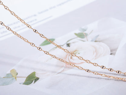[Glimmer]ECHAPPEE NECKLACE PINK GOLD