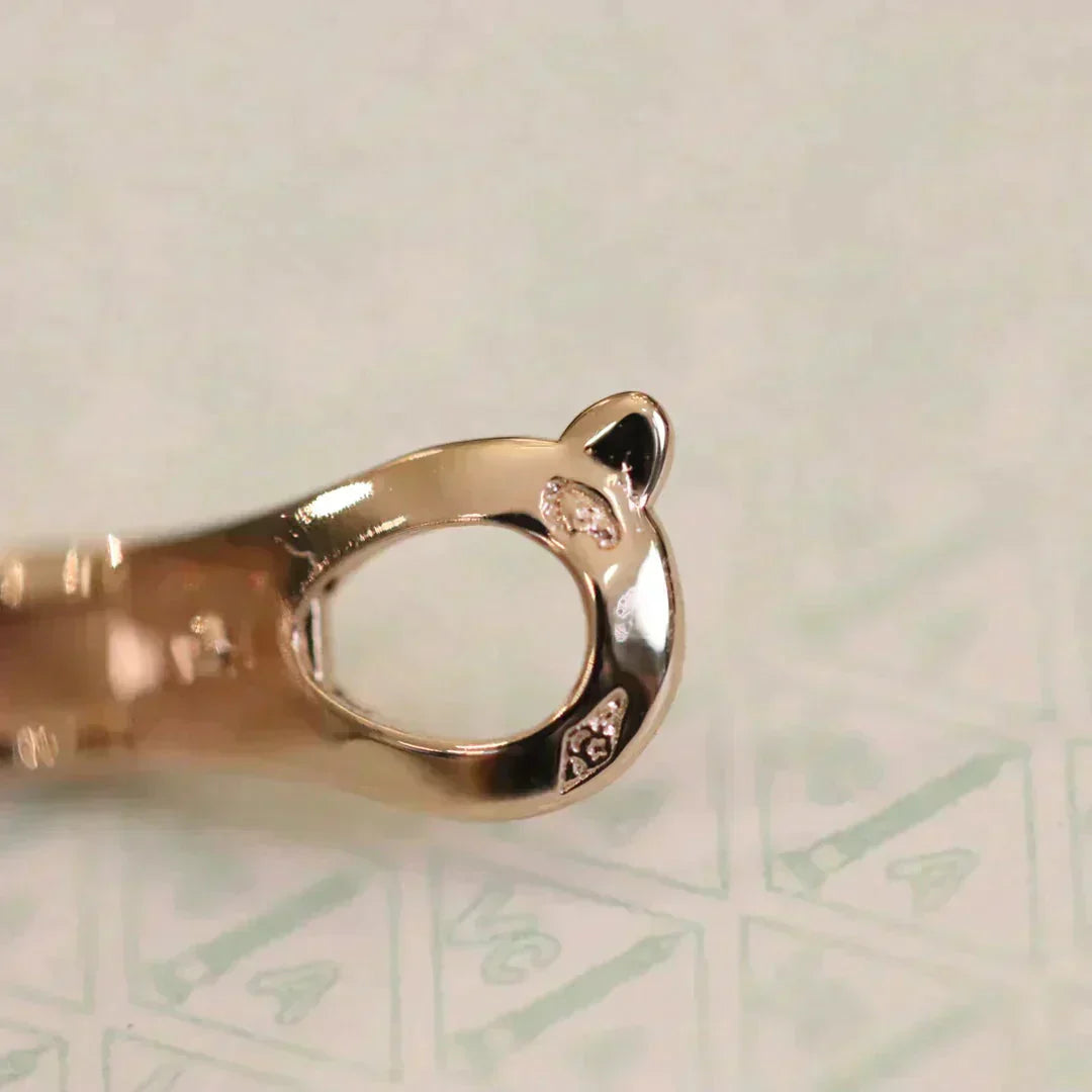 [Glimmer]CLOVER MEDIUM 1 MOTIFS FUll DIAMOND EARRINGS