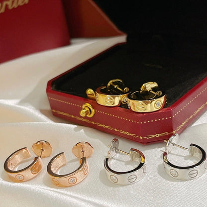 [Glimmer]LOVE EARRINGS 5.7MM 2 DIAMONDS
