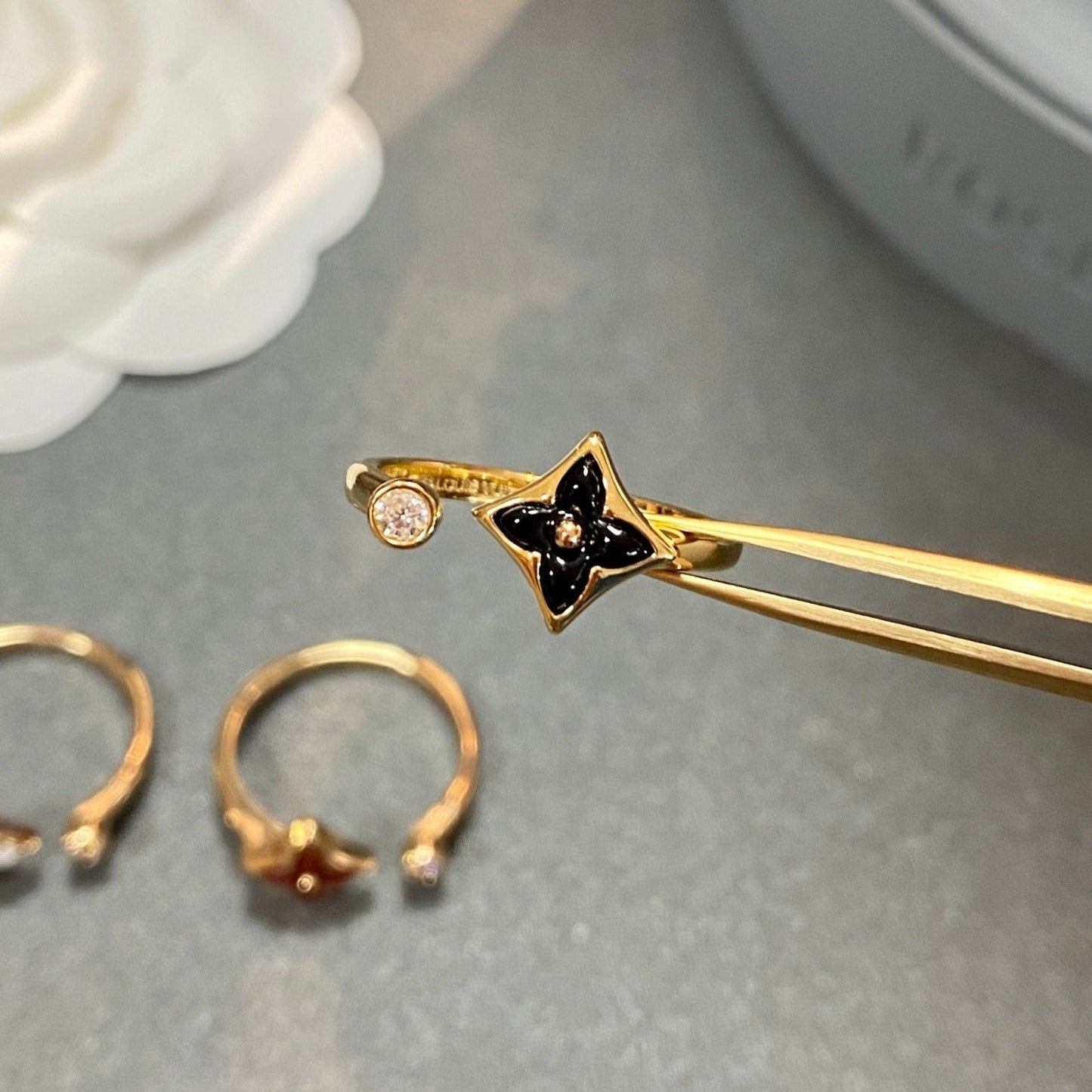 [Glimmer]STAR 1 DIAMOND OPEN RING