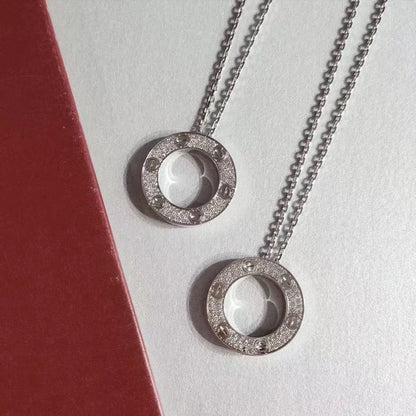 [Glimmer]LOVE NECKLACE ADJUSTABLE SILVER