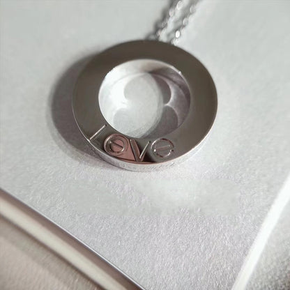 [Glimmer]LOVE NECKLACE ADJUSTABLE SILVER