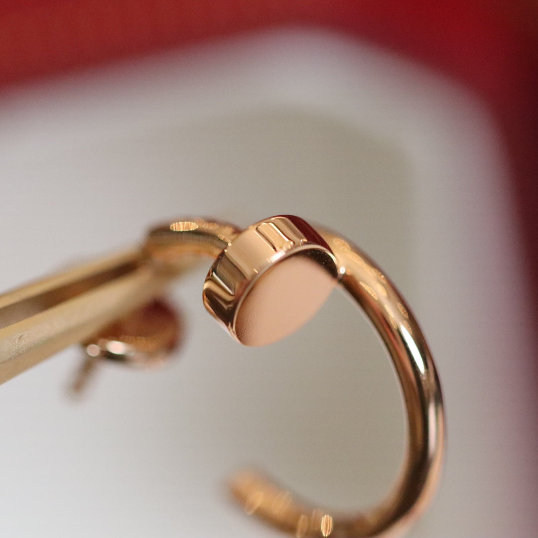 [Glimmer]JUSTE EARRINGS PINK GOLD