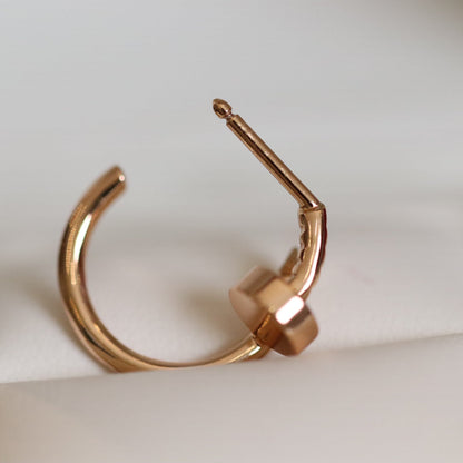 [Glimmer]JUSTE EARRINGS PINK GOLD