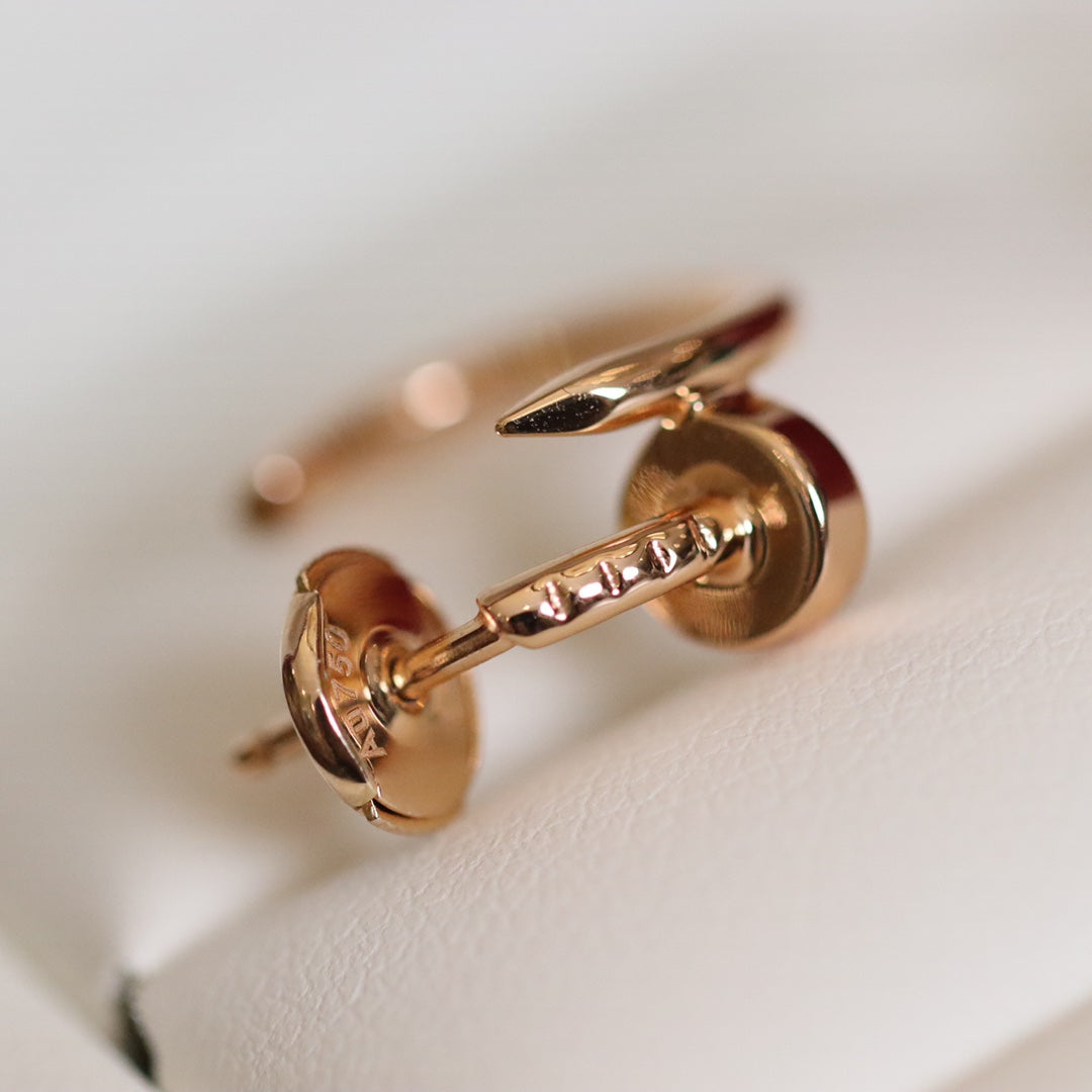[Glimmer]JUSTE EARRINGS PINK GOLD