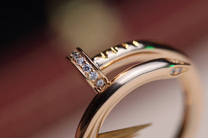 [Glimmer]JUSTE RING 2.65MM PINK GOLD DIAMOND