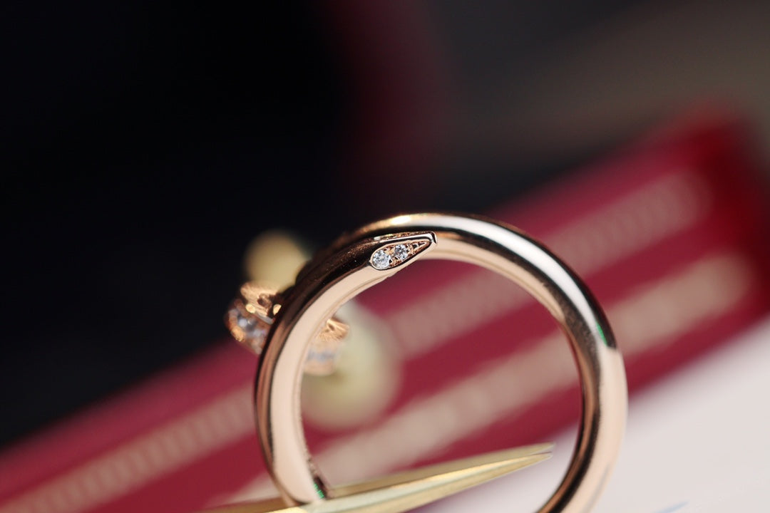 [Glimmer]JUSTE RING 2.65MM PINK GOLD DIAMOND