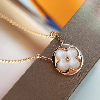 [Glimmer]SUN MOP GOLD 1 DIAMOND NECKLACE