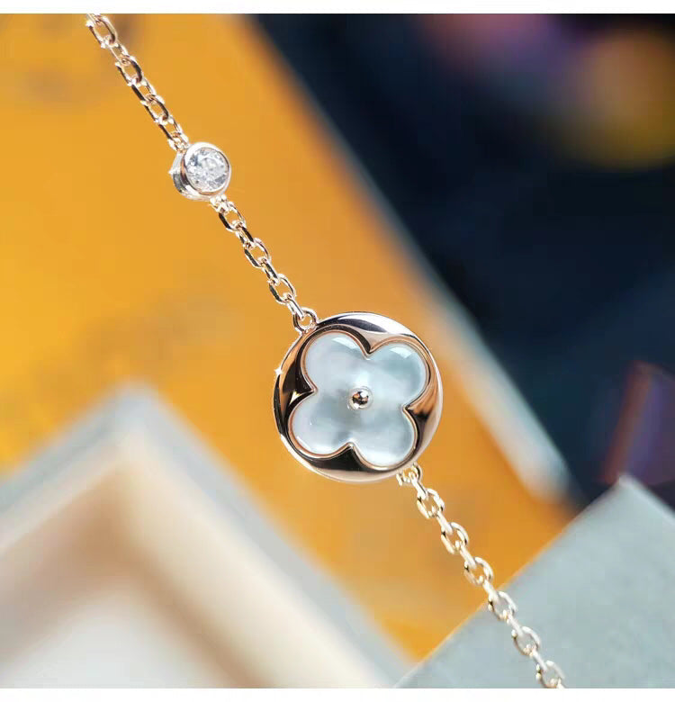 [Glimmer]SUN MOP GOLD 1 DIAMOND NECKLACE