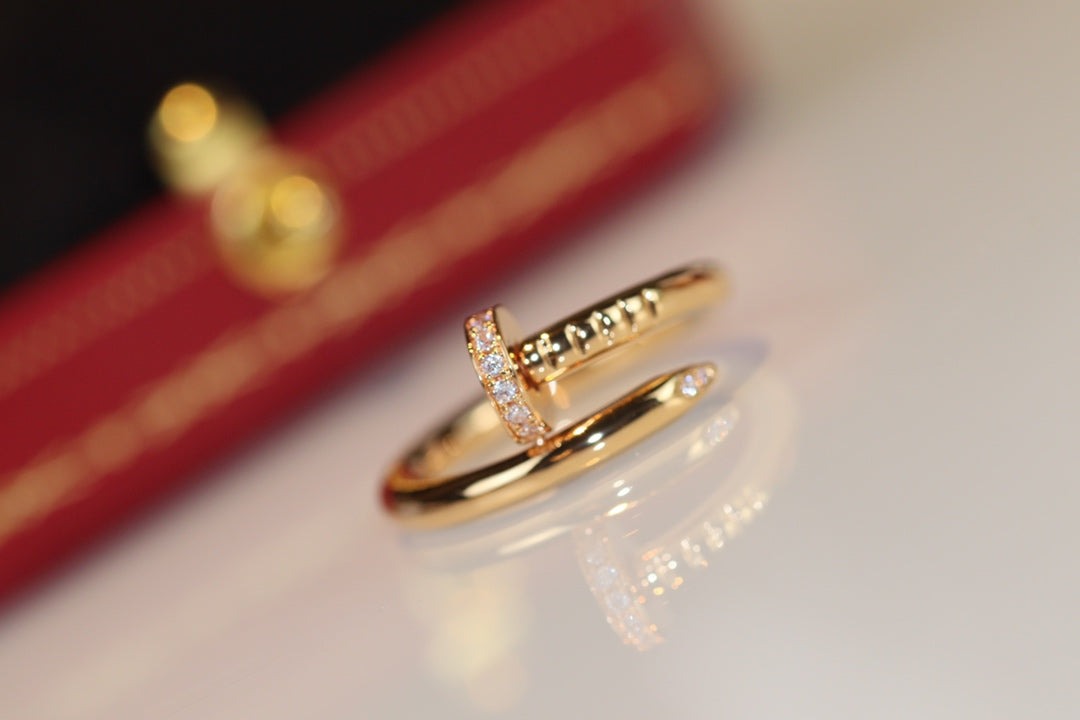[Glimmer]JUSTE RING 2.65MM GOLD DIAMOND