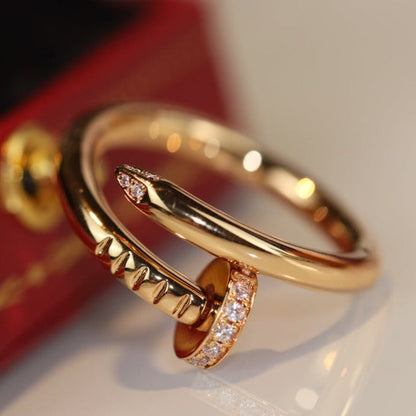 [Glimmer]JUSTE RING 2.65MM GOLD DIAMOND