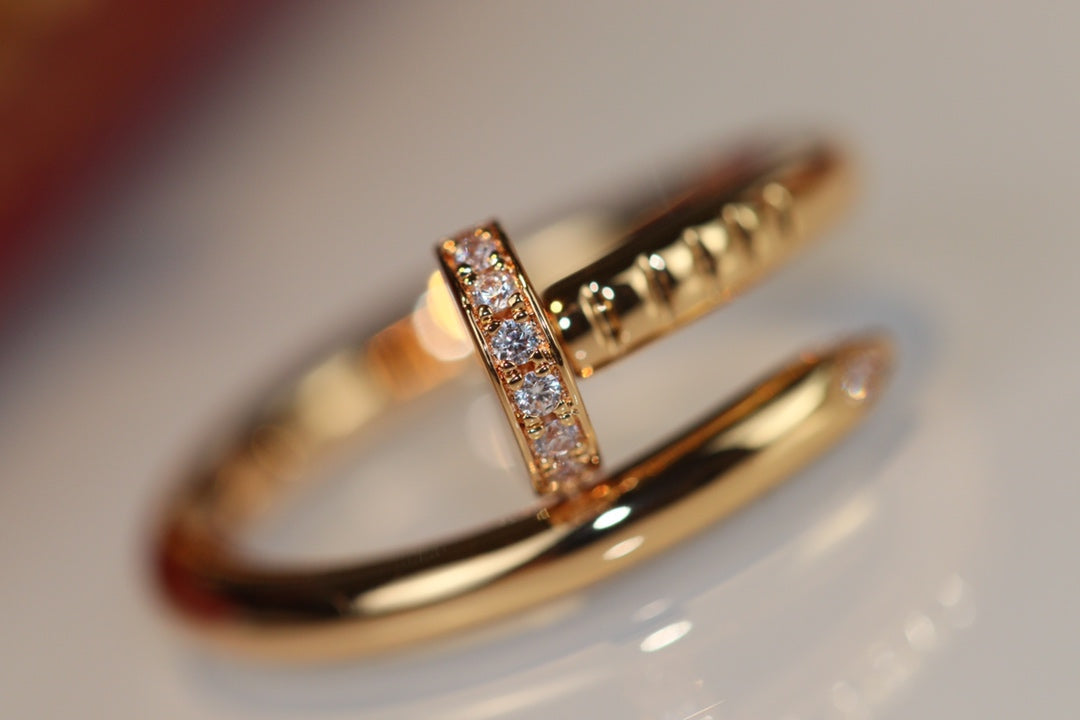 [Glimmer]JUSTE RING 2.65MM GOLD DIAMOND