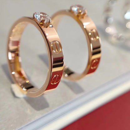 [Glimmer]LOVE RING 3.6MM 1 BIG DIAMOND