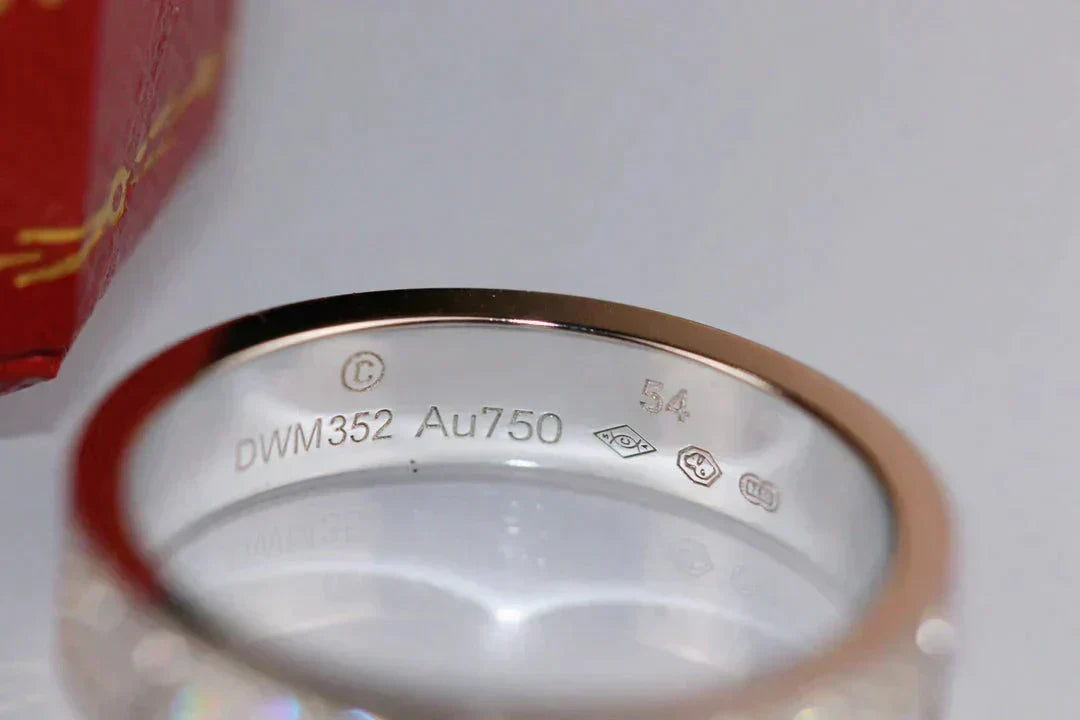 [Glimmer]LOVE RING 3.6MM DIAMOND PAVED