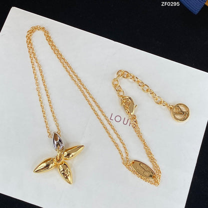 [Glimmer]LOUISETTE PEDANT GOLD NECKLACE