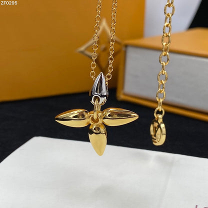 [Glimmer]LOUISETTE PEDANT GOLD NECKLACE