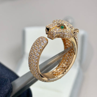 [Glimmer]PANTHERE PINK GOLD DIAMOND RING