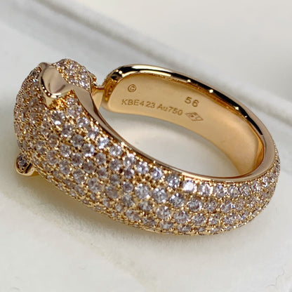 [Glimmer]PANTHERE PINK GOLD DIAMOND RING