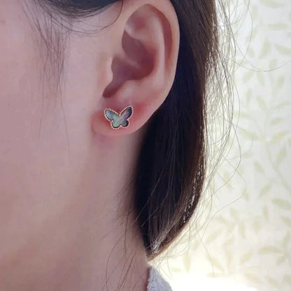[Glimmer]BUTTERFLY DARK MOP  EARRINGS