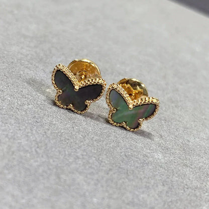 [Glimmer]BUTTERFLY DARK MOP  EARRINGS