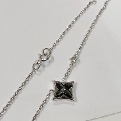 [Glimmer]STAR BLACK MOP NECKLACE