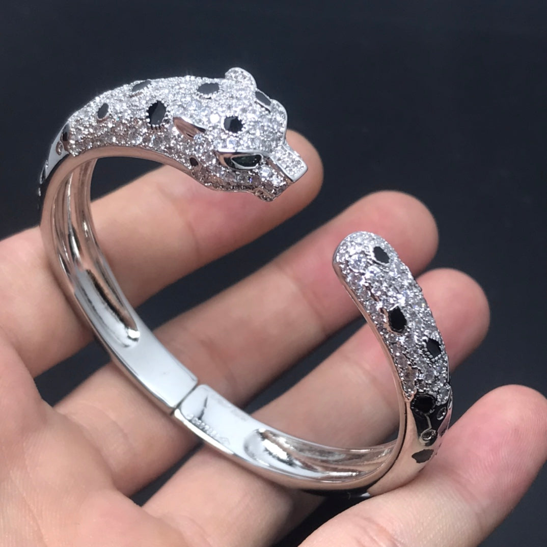 [Glimmer]PANTHERE BIG BRACELET DIAMONDS