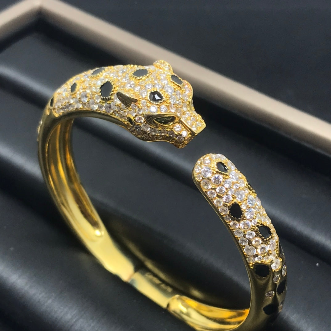 [Glimmer]PANTHERE BIG BRACELET DIAMONDS