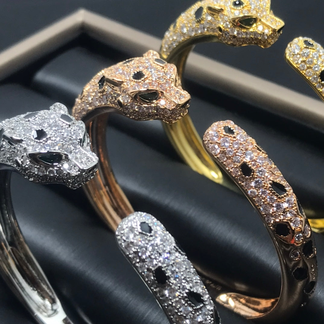 [Glimmer]PANTHERE BIG BRACELET DIAMONDS