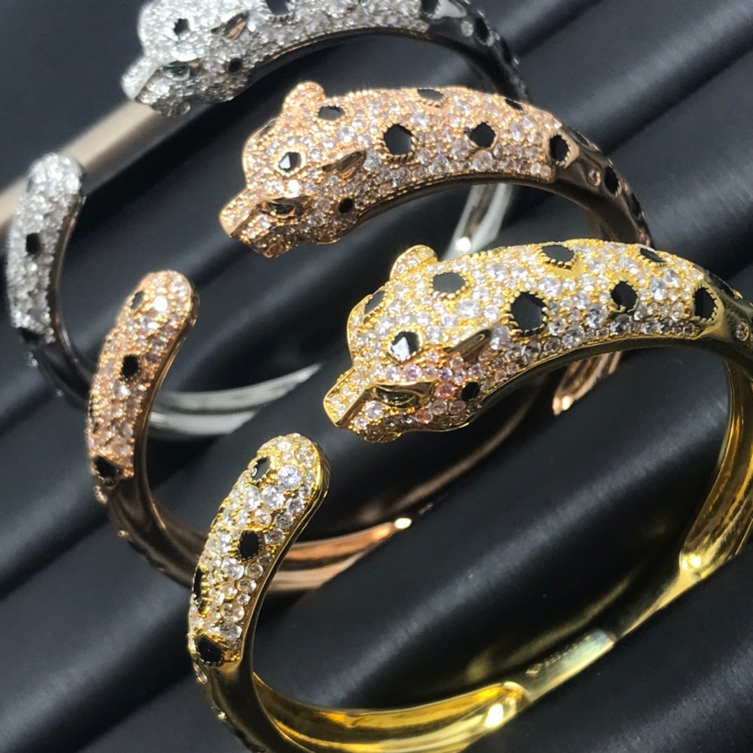 [Glimmer]PANTHERE BIG BRACELET DIAMONDS